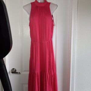 Ann Taylor Petite Smocked High Neck Maxi Dress MP